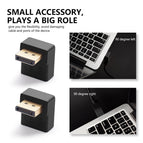 UP down Displayport adapter Right angled DP adapter 4k/60Hz 2K/144Hz pass through 90 degree Angle Displayport 1.2 converter