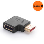 UP down Displayport adapter Right angled DP adapter 4k/60Hz 2K/144Hz pass through 90 degree Angle Displayport 1.2 converter