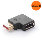 UP down Displayport adapter Right angled DP adapter 4k/60Hz 2K/144Hz pass through 90 degree Angle Displayport 1.2 converter