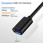 USB 3.0 Extension Cable for Smart TV PS4 Xbox One SSD USB3.0 2.0 to Extender Data Cord USB Male To Female Extension Cable Wire