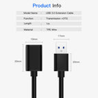 USB 3.0 Extension Cable for Smart TV PS4 Xbox One SSD USB3.0 2.0 to Extender Data Cord USB Male To Female Extension Cable Wire