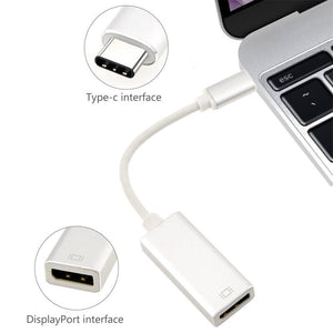 USB 3.1 Type C to DP Adapter converter USB-C to DisplayPort Adapter Support 4K UHD 1080P for Macbook Pro 2015/2016/2017