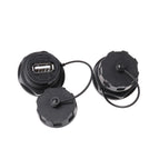 USB Female Socket Plug Panel Mount Adapter Waterproof Connector IPL7 With Cap