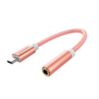 USB Type C to 3.5 Earphone Adapter AUX Audio Cable USB C to 3.5mm Headphone Converter For Samsung S9 S8 Huawei P20 USBC Adapter