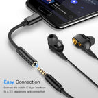 USB Type C to 3.5 Earphone Adapter AUX Audio Cable USB C to 3.5mm Headphone Converter For Samsung S9 S8 Huawei P20 USBC Adapter