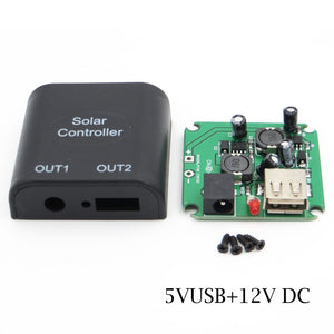 USB Voltage charge Controller 5V 2A 9/12/15/18V DC Solar Panels mobile phone battery charger Regulator dc to dc Converter