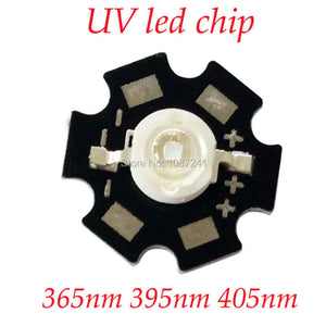 UV led chip 10pcs 1W 3W 5W UV High Power LED Chip SMD Light Beads Ultraviolet led diode 365nm led beads 395nm 405nm led bead pcb