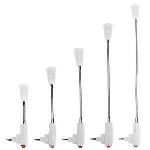 Universal Flexible E27  LED Lamp Base Bulb Holder Adapter LED Light Lamp Holder Converter Light Adapter Socket with Switch EU
