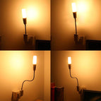 Universal Flexible E27  LED Lamp Base Bulb Holder Adapter LED Light Lamp Holder Converter Light Adapter Socket with Switch EU