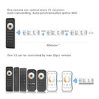 WW CW LED Dimmer Controller 12V 24V 2CH 10A RF 2.4G Wireless Remote Smart Wifi Dimmer Switch for Dual White CT LED Strip Light