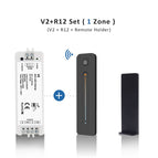 WW CW LED Dimmer Controller 12V 24V 2CH 10A RF 2.4G Wireless Remote Smart Wifi Dimmer Switch for Dual White CT LED Strip Light