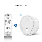 WW CW LED Dimmer Controller 12V 24V 2CH 10A RF 2.4G Wireless Remote Smart Wifi Dimmer Switch for Dual White CT LED Strip Light