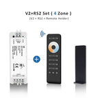 WW CW LED Dimmer Controller 12V 24V 2CH 10A RF 2.4G Wireless Remote Smart Wifi Dimmer Switch for Dual White CT LED Strip Light
