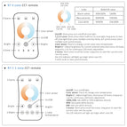 WW CW LED Dimmer Controller 12V 24V 2CH 10A RF 2.4G Wireless Remote Smart Wifi Dimmer Switch for Dual White CT LED Strip Light