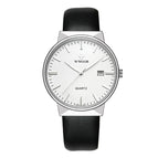 WWOOR Men's Watch Brand Luxury Waterproof Analog Quartz Clock Male Leather Belt Casual Sports Watches Men Blue relogio masculino