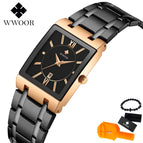 WWOOR Mens Watches Luxury Brand Quartz All steel Waterproof Clock Fashion Sport Business Military Men Watch relogio masculino