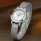 WWOOR Women Dress Watches Luxury Brand Ladies Quartz Watch Stainless Steel Mesh Band Casual Gold Bracelet Wristwatch reloj mujer