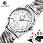 WWOOR Women Watches Luxury Brand Dress Diamond Gold Wrist Watch Stainless Steel Ladies Watches Golden Quartz Watch Women 2019