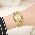 WWOOR Women Watches Luxury Brand Dress Diamond Gold Wrist Watch Stainless Steel Ladies Watches Golden Quartz Watch Women 2019