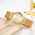 WWOOR Women Watches Luxury Brand Dress Diamond Gold Wrist Watch Stainless Steel Ladies Watches Golden Quartz Watch Women 2019