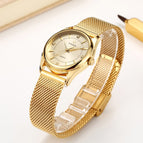 WWOOR Women Watches Luxury Brand Dress Diamond Gold Wrist Watch Stainless Steel Ladies Watches Golden Quartz Watch Women 2019