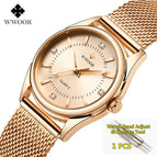 WWOOR Women Watches Luxury Brand Dress Diamond Gold Wrist Watch Stainless Steel Ladies Watches Golden Quartz Watch Women 2019