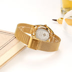 WWOOR Women Watches Luxury Brand Dress Diamond Gold Wrist Watch Stainless Steel Ladies Watches Golden Quartz Watch Women 2019