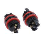 Waterproof connector IP68 I Shape 2 pin 3pin 4pin 250V 30A Cable Wire Gland Sleeve connector quick connect waterproof connector