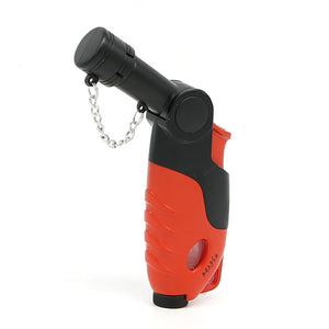 Windproof Butane Jet 1300 Torch Lighter with Strap - Random Color NO GAS