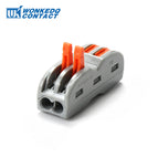 Wire Cable Connector Terminals 222 4 Pole Quick Push In Plastic Material PA66 Mini Fast  Universal Compact Connectors 10PCS