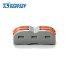 Wire Cable Connector Terminals 222 4 Pole Quick Push In Plastic Material PA66 Mini Fast  Universal Compact Connectors 10PCS