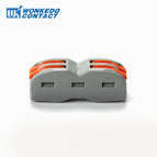 Wire Cable Connector Terminals 222 4 Pole Quick Push In Plastic Material PA66 Mini Fast  Universal Compact Connectors 10PCS