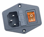 With 10A Fuse! Red yellow  Green Blue Black Rocker Switch Fused  C14 IEC320 Inlet Power Socket Fuse Switch Connector AS-10 wholesale bulk price