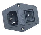 With 10A Fuse! Red yellow  Green Blue Black Rocker Switch Fused  C14 IEC320 Inlet Power Socket Fuse Switch Connector AS-10 wholesale bulk price