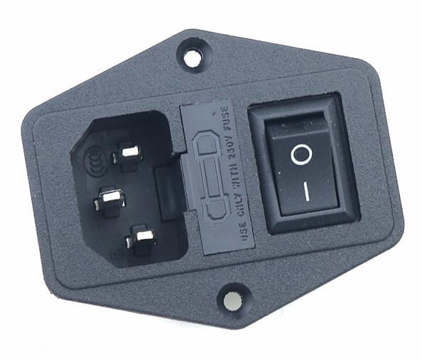 With 10A Fuse! Red yellow  Green Blue Black Rocker Switch Fused  C14 IEC320 Inlet Power Socket Fuse Switch Connector AS-10 wholesale bulk price