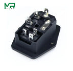 With 10A Fuse! Red yellow  Green Blue Black Rocker Switch Fused  C14 IEC320 Inlet Power Socket Fuse Switch Connector AS-10 wholesale bulk price