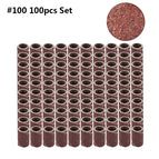XCAN Sanding Drum Set #80#100#120 Grit with 6.35mm 12.7mm Sanding Mandrel for Dremel Rotary Tools Abrasive Tools Sanding Bands