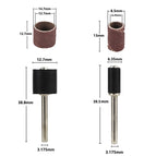 XCAN Sanding Drum Set #80#100#120 Grit with 6.35mm 12.7mm Sanding Mandrel for Dremel Rotary Tools Abrasive Tools Sanding Bands