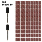XCAN Sanding Drum Set #80#100#120 Grit with 6.35mm 12.7mm Sanding Mandrel for Dremel Rotary Tools Abrasive Tools Sanding Bands