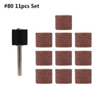 XCAN Sanding Drum Set #80#100#120 Grit with 6.35mm 12.7mm Sanding Mandrel for Dremel Rotary Tools Abrasive Tools Sanding Bands