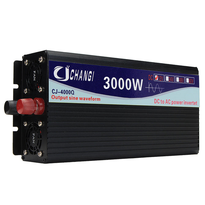 Intelligent Screen Pure Sine Wave Power Inverter 12V/24V To 220V 3000W/4000W/5000W/6000W Converter
