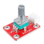 3Pcs Keyes Brick Adjustable Potentiometer Module (Pad hole) with Anti-reverse Plug White Terminal Analog Signal wholesale bulk price