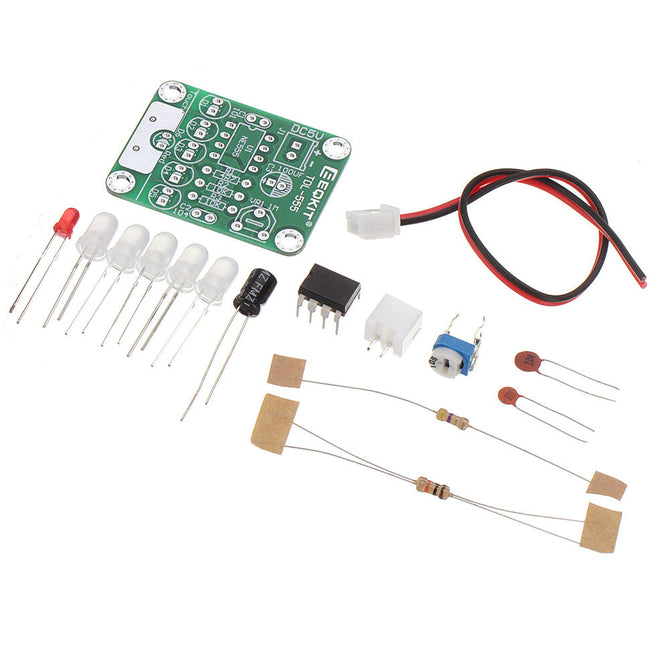 EQKIT® TDL-555 Touch Delay LED Light DIY Kit Touch Delay Lamp Electronic Parts Production Kit DC 5V 3s to 130s Adjustable wholesale bulk price