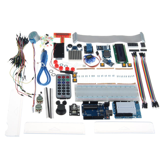 UNOR3 Starter Kits 1602LCD Servo Ultrasonic Motor LED Relay RTC DIY Geekcreit for Arduino - products that work with official Arduino boards wholesale bulk price