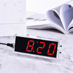 WangDaTao HU-005 Digital Clock Production Kit 51 Single-chip Clock Training Welding Parts DIY Electronic Soldering Starter Kit wholesale bulk price