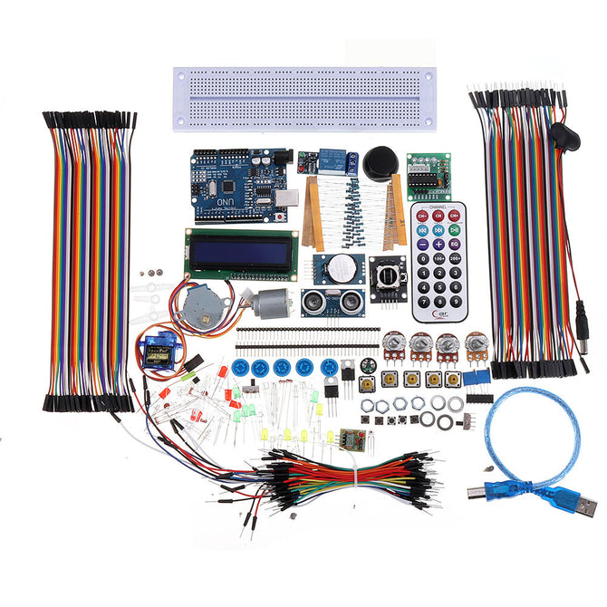UNO R3 Medium Starter Kits for Beginner STEM 1602 LCD Motor Relay wholesale bulk price