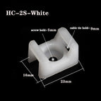 cable tie Mounts seat fixed seat 100pcs Wire Buddle Saddle Type Plastic Holder White Black Plastic saddle cable mount holder wholesale bulk price