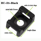 cable tie Mounts seat fixed seat 100pcs Wire Buddle Saddle Type Plastic Holder White Black Plastic saddle cable mount holder wholesale bulk price