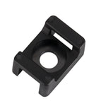 cable tie Mounts seat fixed seat 100pcs Wire Buddle Saddle Type Plastic Holder White Black Plastic saddle cable mount holder wholesale bulk price