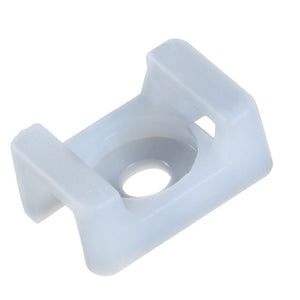 cable tie Mounts seat fixed seat 100pcs Wire Buddle Saddle Type Plastic Holder White Black Plastic saddle cable mount holder wholesale bulk price